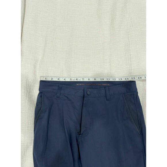 Rhone Mens 30 Navy Commuter Pro Pant Slim Chino Performance Golf Flat Front - Picture 11 of 11